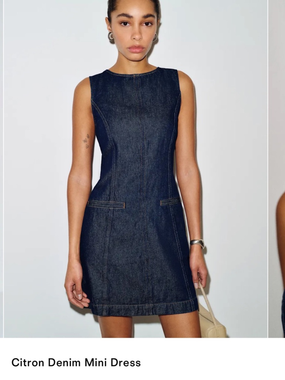 Reformation Citron Denim Mini Dress